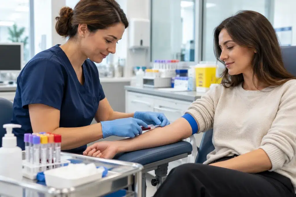 Professional Blood Draw in Modern Clinic